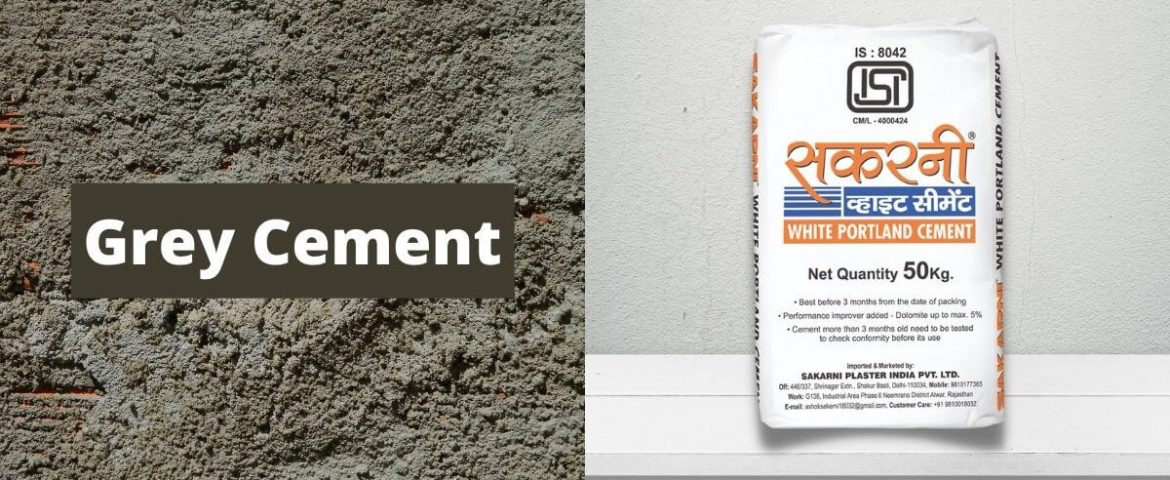 What is the Difference between white cement or grey cement?